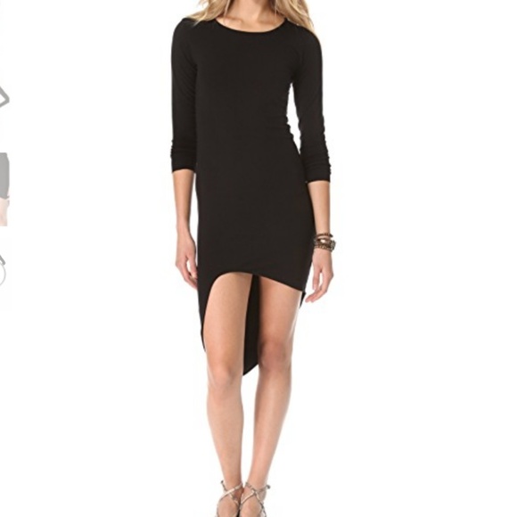 Indah Dresses & Skirts - Indah Salju Asymmetric Jersey dress Sexy Black Lg